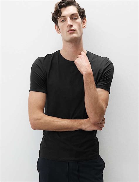 Buy Premium Supima® Cotton Blend T-Shirt Vest at Marks & Spencer