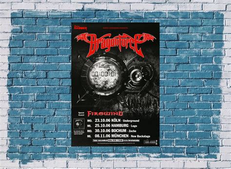 DragonForce - Inhuman Rampage, Tour 2006 - Konzertplakat, US$ 26.67