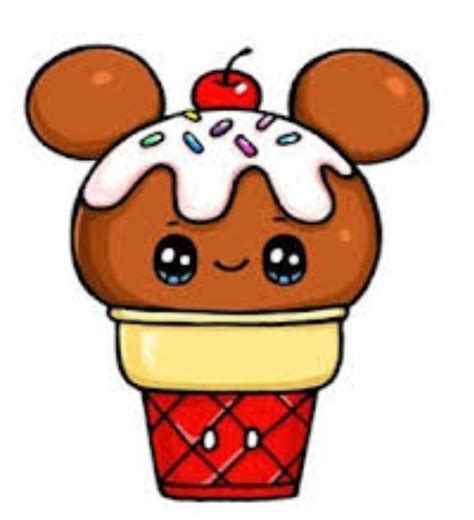 drawing of a cute ice cream with face - Brainly.in