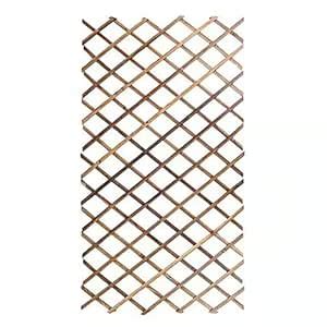 LINGWEI Portable Wooden Lattice Wall Fence Panel,Expandable Plant ...