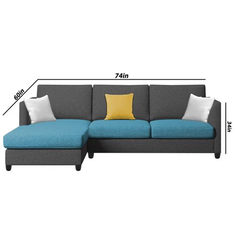 Casaliving Hanery 4 Seater L Shape Sofa Set for Living Room | Colour