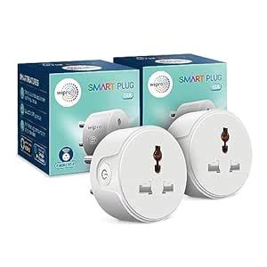 Wipro 10A Wi-Fi Smart Plug with Universal socket | Energy Monitoring ...