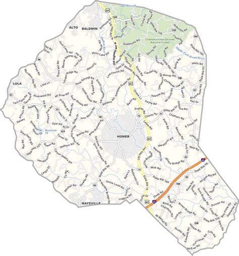 Calhoun County Map, Georgia - US County Maps
