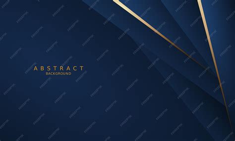 Premium Vector | Dark blue luxury premium background and gold line.