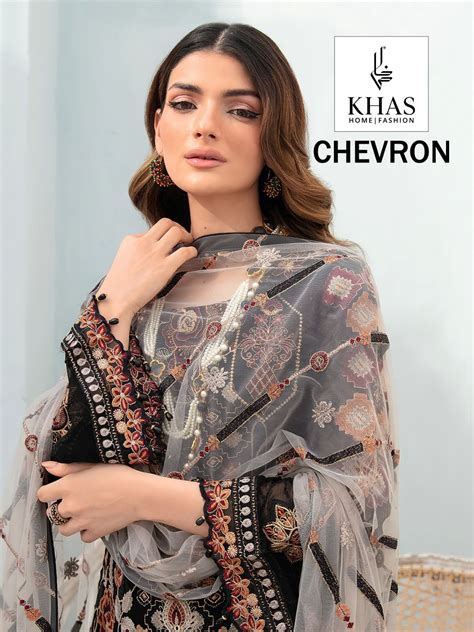 Chevron Khas Georgette Pakistani Patch Work Suits – Kavya Style Plus