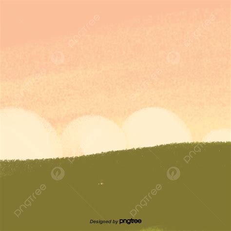 Background Kartun Green Lawn Yellow Sky Scene, Awan, Kartun, Adegan ...