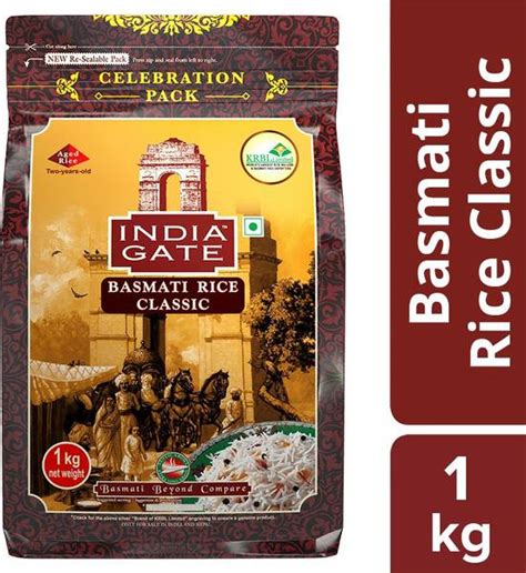 INDIA GATE Classic celebration pack 1 kg Basmati Rice - Price History