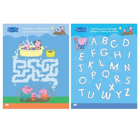Wonder House Books Peppa Loves Muddy Puddles Fun Learning Activity Set ...