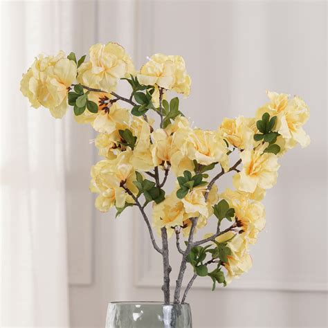 Buy Pure Home and Living, Azalea Flower Stem,Yellow Online at Low ...
