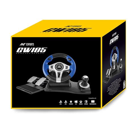Ant Esports GW185 Racing Wheel 270 Degree Universal USB Powered Car Sim ...