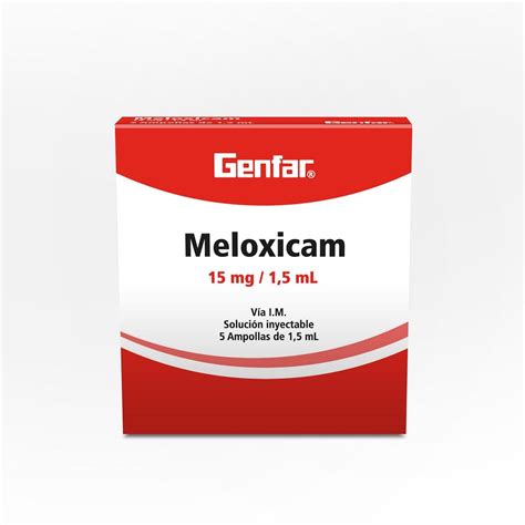 Meloxicam 15 Mg Caja X 5 Amp