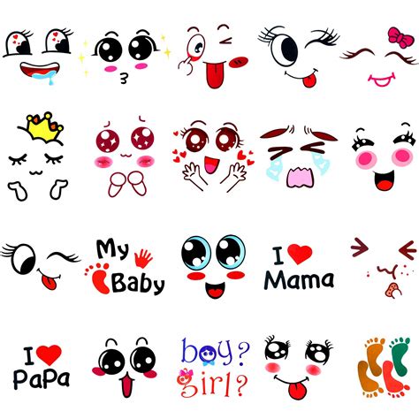 Outus 20 Pregnancy Belly Stickers - Funny Facial India | Ubuy