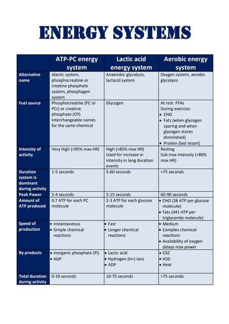 Human Energy System Chart 的图像结果