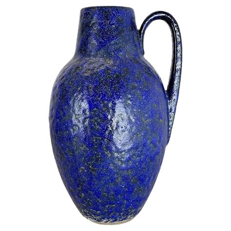 Super Color Crusty Fat Lava Blue Floor Vase Scheurich, Germany WGP ...