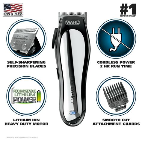Buy Cordless Hair Clipper & Touch Up Kit Professional Men's Trimmer ...