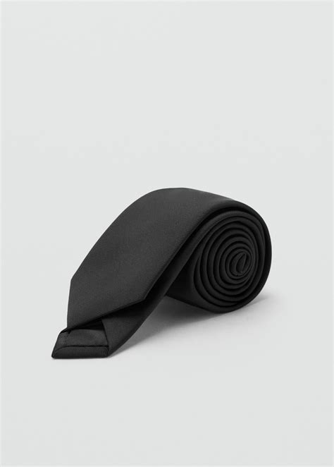 Smooth micro-structured tie - Men | MANGO Macedonia