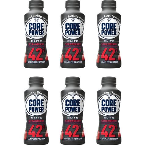 Fairlife Core Power Elite Strawberry Protein Shake, 14 fl oz (Pack of ...