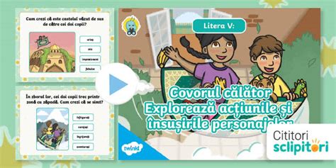 Litera V – PowerPoint interactiv cu însușirile personajelor