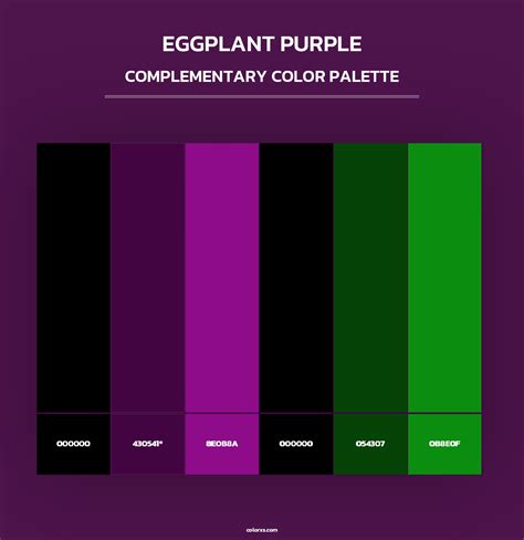 Eggplant Purple color palettes - colorxs.com