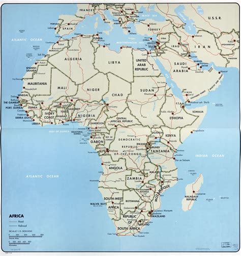 Africa Maps With Capitals