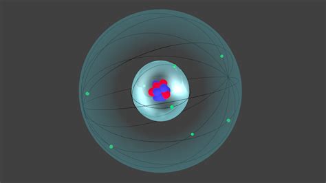 Oxygen Atom Model 3d