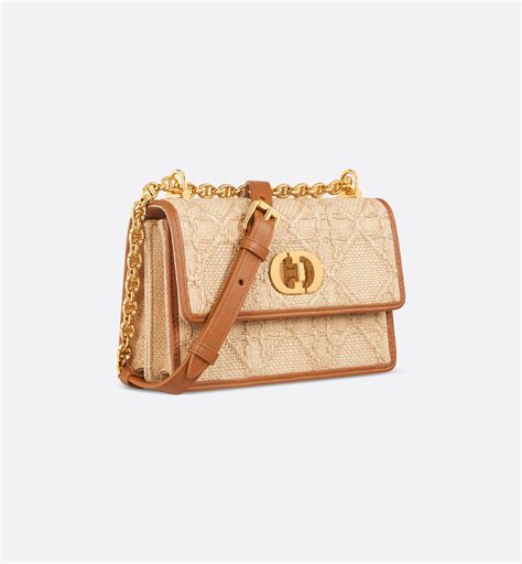 Mini sac Miss Caro Raphia Cannage beige | DIOR