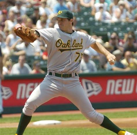 BARRY ZITO | Oakland Athletics 2002 Away Majestic Throwback Baseball Jersey