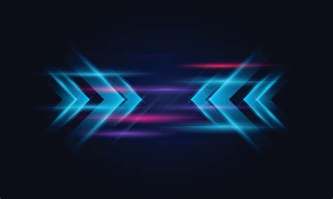Modern abstract high-speed movement. Colorful dynamic arrows motion on ...