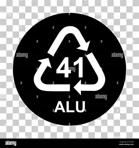 Metals symbol, ecology recycling sign isolated on white background. Package waste icon Stock ... - Metal Symbol