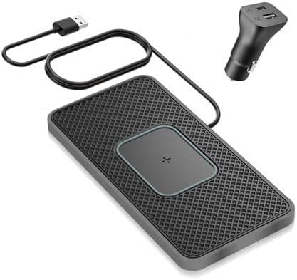 Wireless Charger,SANMIDO Wireless car Charger Charging pad 10w Non Slip ...