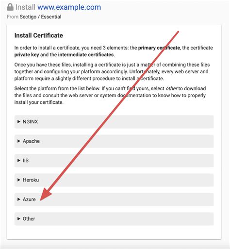 SSL Certificates with Microsoft Azure - DNSimple Help