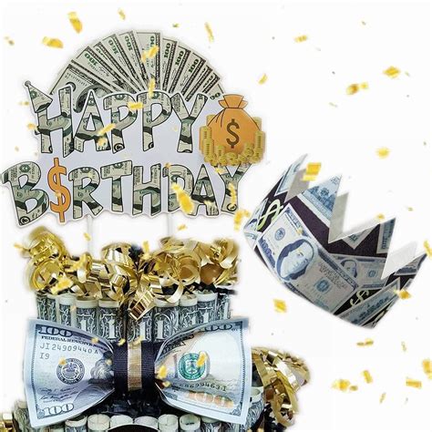 Pre-assembled 100 Dollar Bill Happy Birthday Cake India | Ubuy
