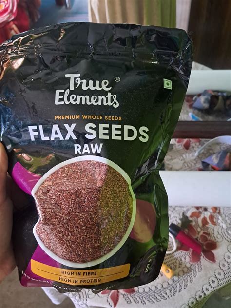 True Elements Flax Seeds 500g - Alsi Seeds | Flax Seeds for Hair Growth ...