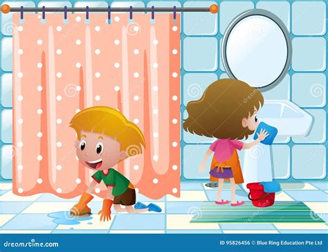 Kids Bathroom Clip Art