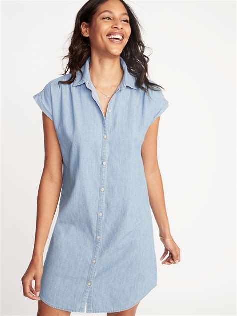 Chambray Shirt Dress for Women | Old Navy | Chambray shirt dress, Shirt ...