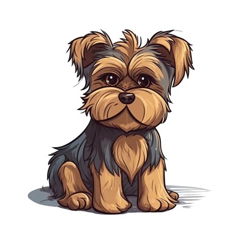 Free Yorkshire terrier les dessins animés clipart, ai généré 23450476 PNG with Transparent ...