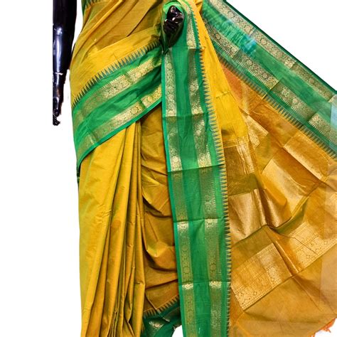 Handloom Pure Kanjeevaram Cotton Saree – Prasannalakshmisilks