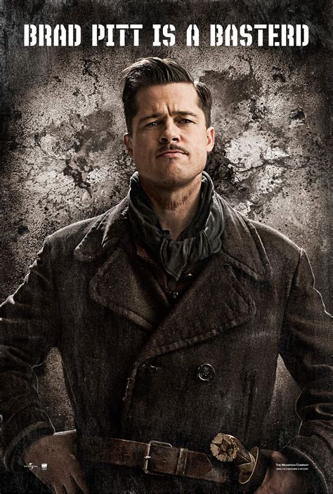 Brad Pitt's INGLOURIOUS BASTERDS Poster - FilmoFilia