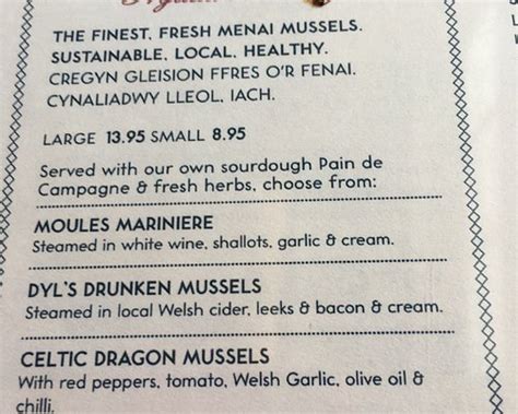 DYLAN'S LLANDUDNO - Menu, Prices & Restaurant Reviews - Tripadvisor