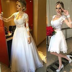 Two In One Wedding Gowns by Ivory Beaded Lace Wedding Dresses Sweetheart 2 In 1 Two In One Wedding Gowns