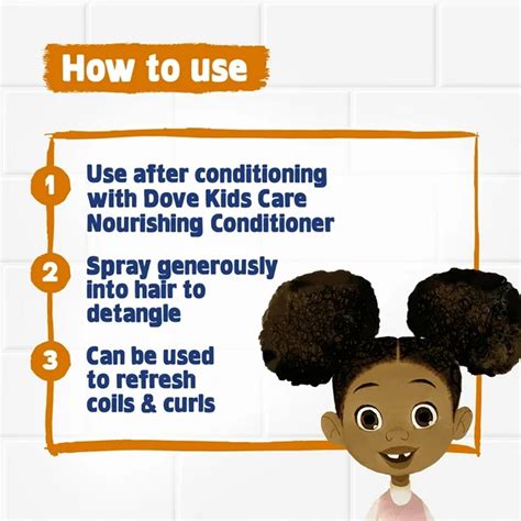 Dove Kids Care Hair Love 2-in-1 Detangler & Refresher Spray (8 oz)