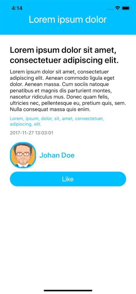 Sample Code for Post API in React Native 的图像结果