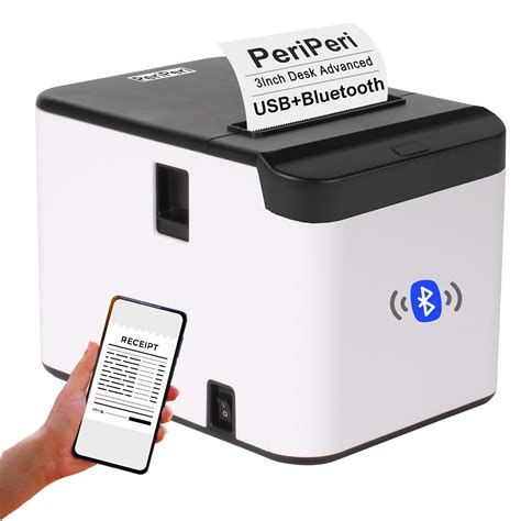 PeriPeri 3inch Desk Advanced 80mm Inkless Receipt Thermal Printer with ...