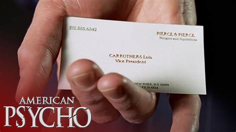 American Psycho Business Card Template 的图像结果
