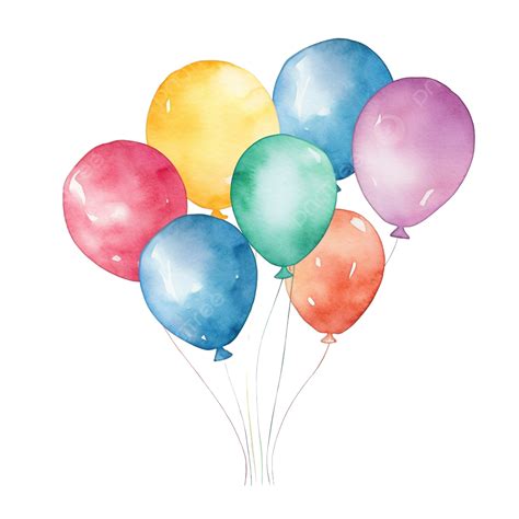 Watercolor Balloon Clip Art, Balloon, Carnival, Circus PNG Transparent ...