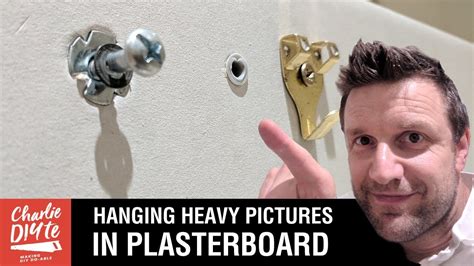 How to Hang a Heavy Picture on a Plasterboard Wall - YouTube