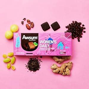 Buy Awsum Women's Daily Energy Functional Ayurvedic Chocolate Supports ...