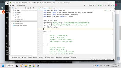Corey Python Flask Tutorial 的图像结果