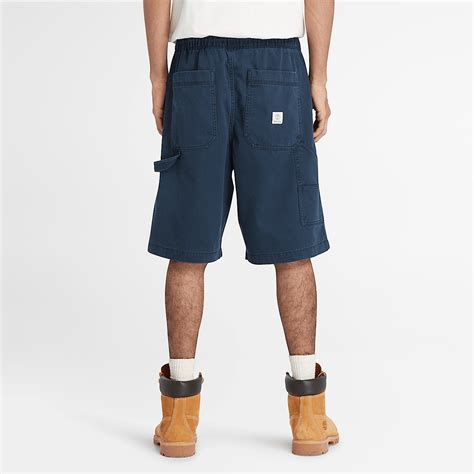 Heavy Twill Carpenter Shorts for Men in Navy