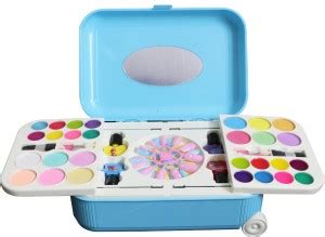 FIDDLERZ 2 in 1 Cosmetic Makeup Palette and Nail Art Kit for Kids with ...